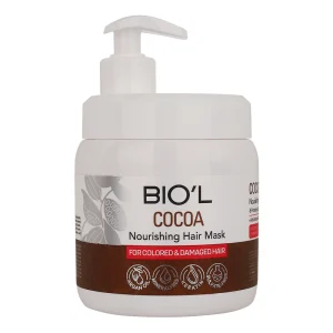 ماسک تقویت کننده مو بیول مدل Cocoa مناسب برای موهای آسیب دیده و رنگ شده حجم 500 میلی لیتر
