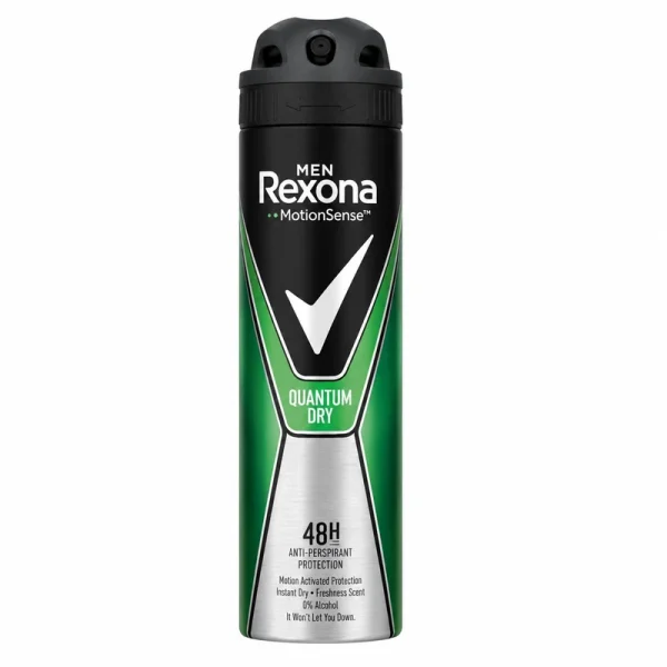 rexona - اسپری مردانه رکسونا مدل quantumdry - تصویر 2