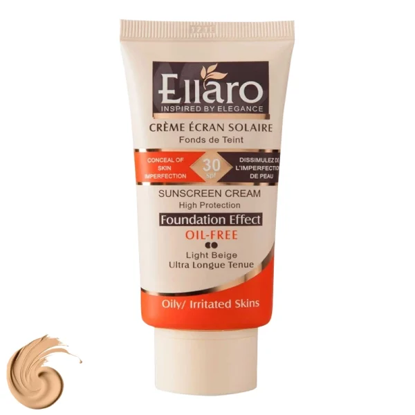 کرم ضد آفتاب رنگی الارو SPF30 مدل High Protection محافظ UVA ،UVB، ضد جوش و آکنه، ضد آب، ضد حساسیت، مناسب پوست چرب تحت لیسانس حجم 40 میلی‌لیتر - تصویر 2