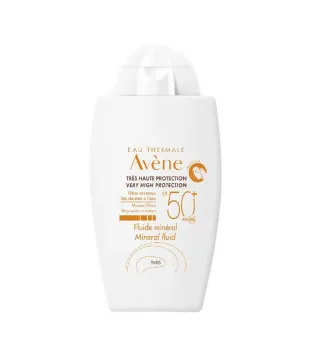 خرید فلوئید ضد آفتاب مینرال اون SPF50 مناسب پوست حساس حجم 40 میلی لیتر