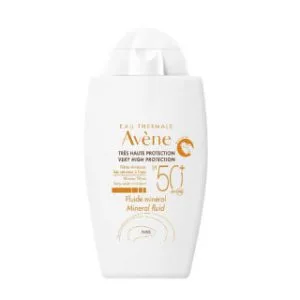 فلوئید ضد آفتاب مینرال اون SPF50 مناسب پوست حساس حجم 40 میلی لیتر