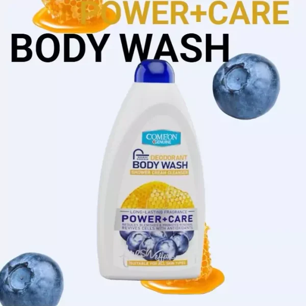 شامپو بدن کامان عسل و بلوبری 510 میل power and care - تصویر 2