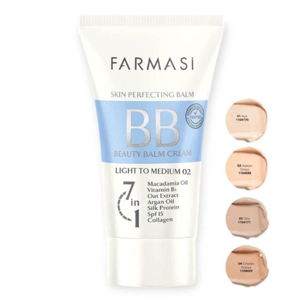 بی بی کرم ۷ در ۱ فارماسی شماره ۰۳ رنگ متوسط حجم ۵۰ میلی‌لیتر با SPF15 - تصویر 2