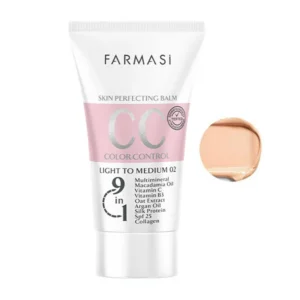 خرید سی سی کرم فارماسی شماره ۰۲ رنگ روشن تا متوسط SPF25 حجم ۵۰ میلی‌لیتر
