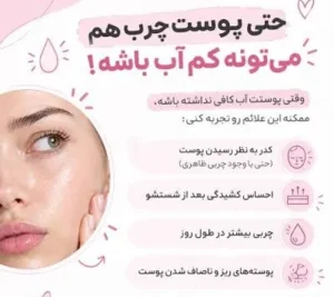 نشانههای پوست چرب و کمآب
